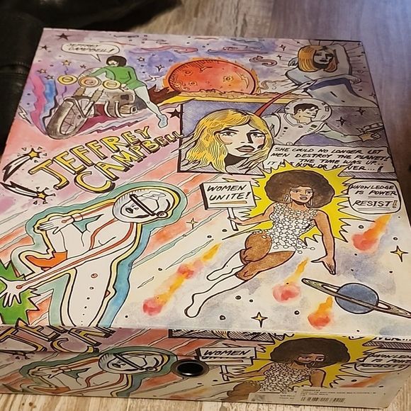 Jeffery Campbell Verus Pw Bootie in Pink Pastel Suede Multi NIB - Picture 6 of 6